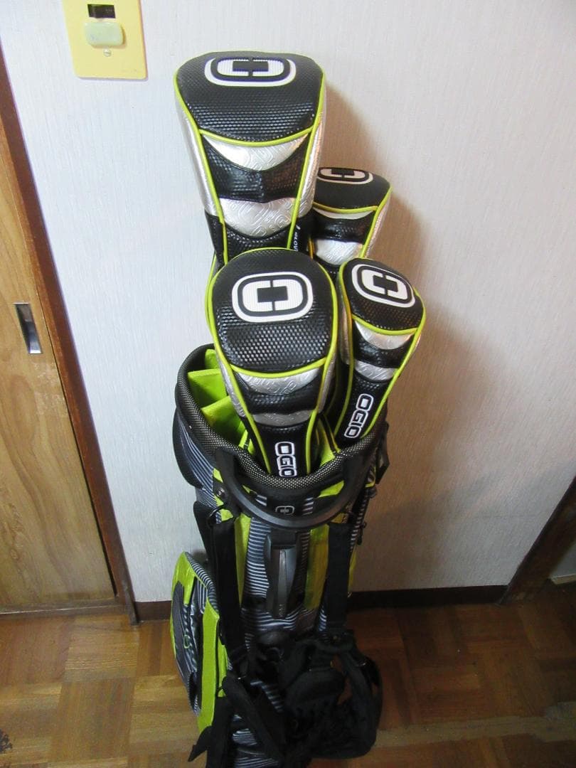 ★☆★豪華★ヘッドカバー付き★OGIO★GROM★14分割★グレー/ライム★☆★