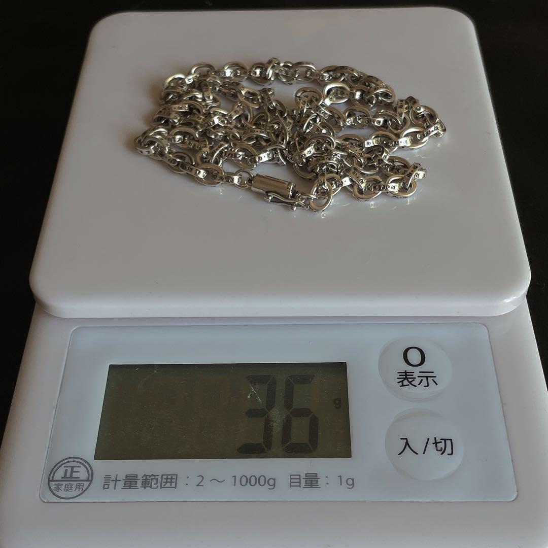 ノーブランド ペーパーチェーン ネックレス シルバー silver９２５