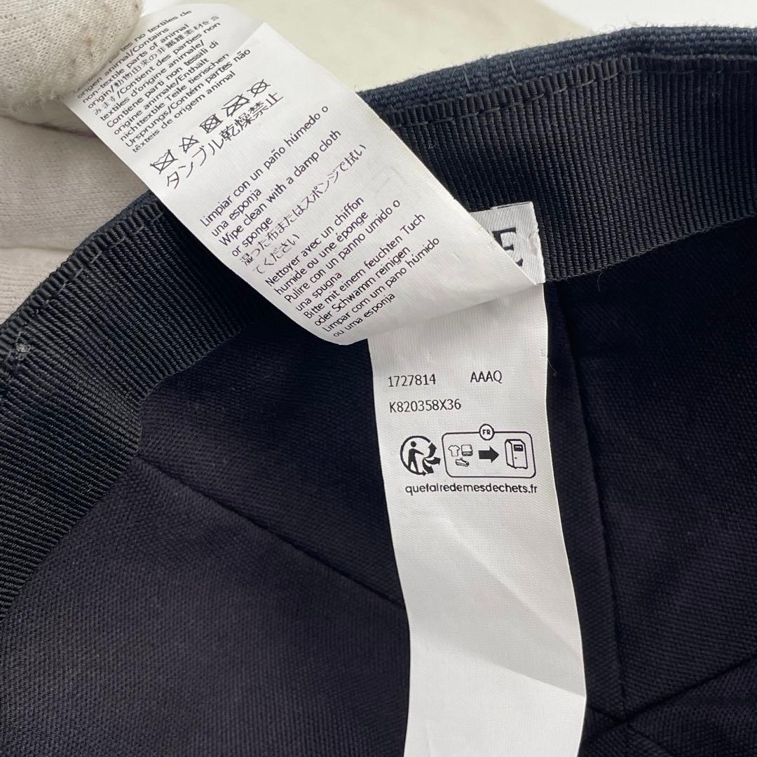 【✨未使用級】 ロエベ ベースボールキャップ ロゴ刺繍 フリーサイズ ブラック