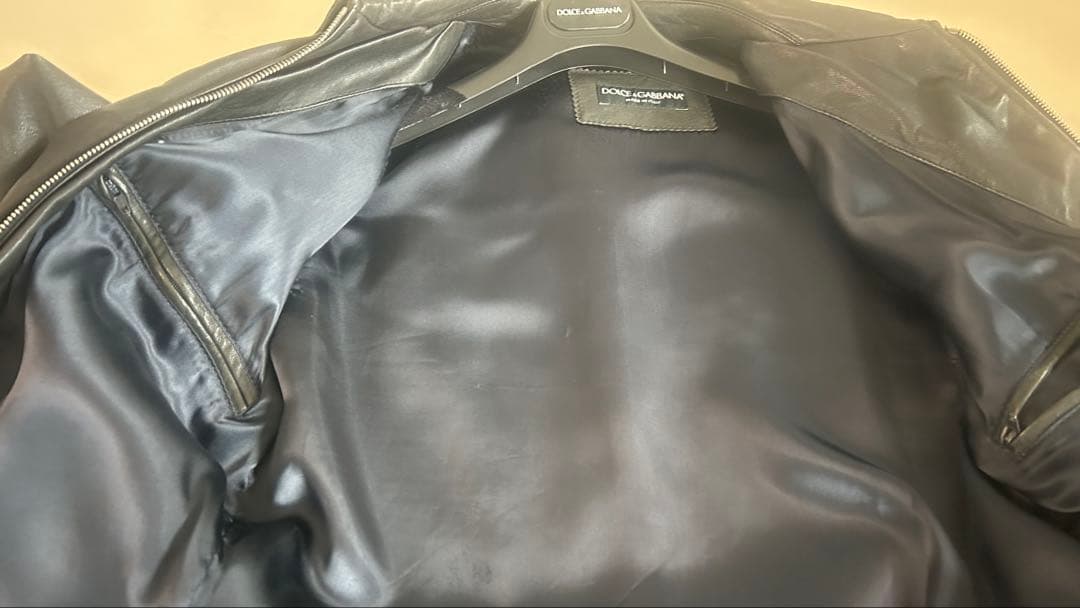 F*7様 DOLCE&GABBANA ブラックレザージャケット