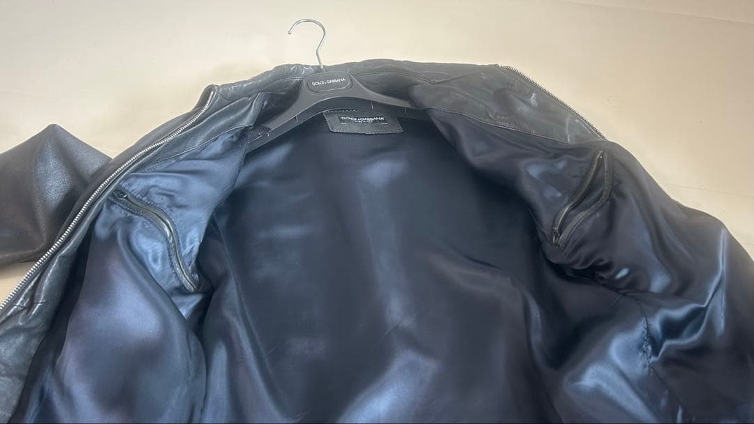 F*7様 DOLCE&GABBANA ブラックレザージャケット