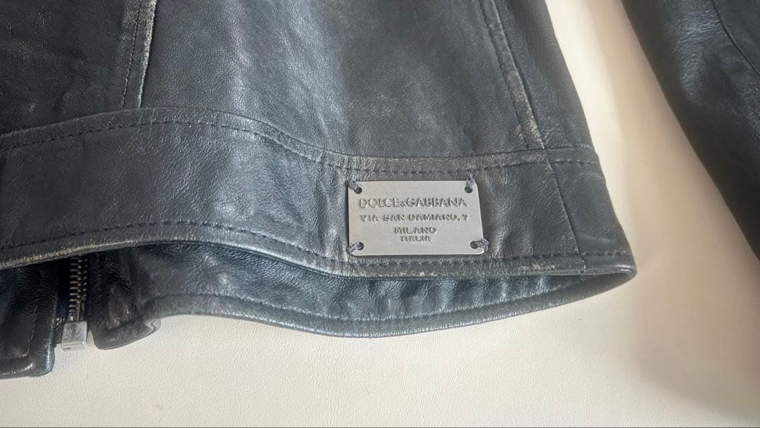 F*7様 DOLCE&GABBANA ブラックレザージャケット