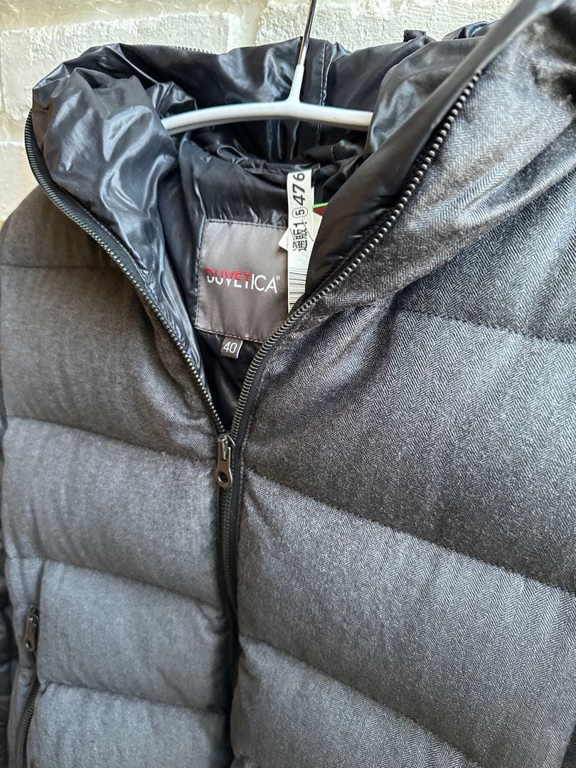 【値下げ】¥10500→¥9500DUVETICA40 グレー　クリーニング済み
