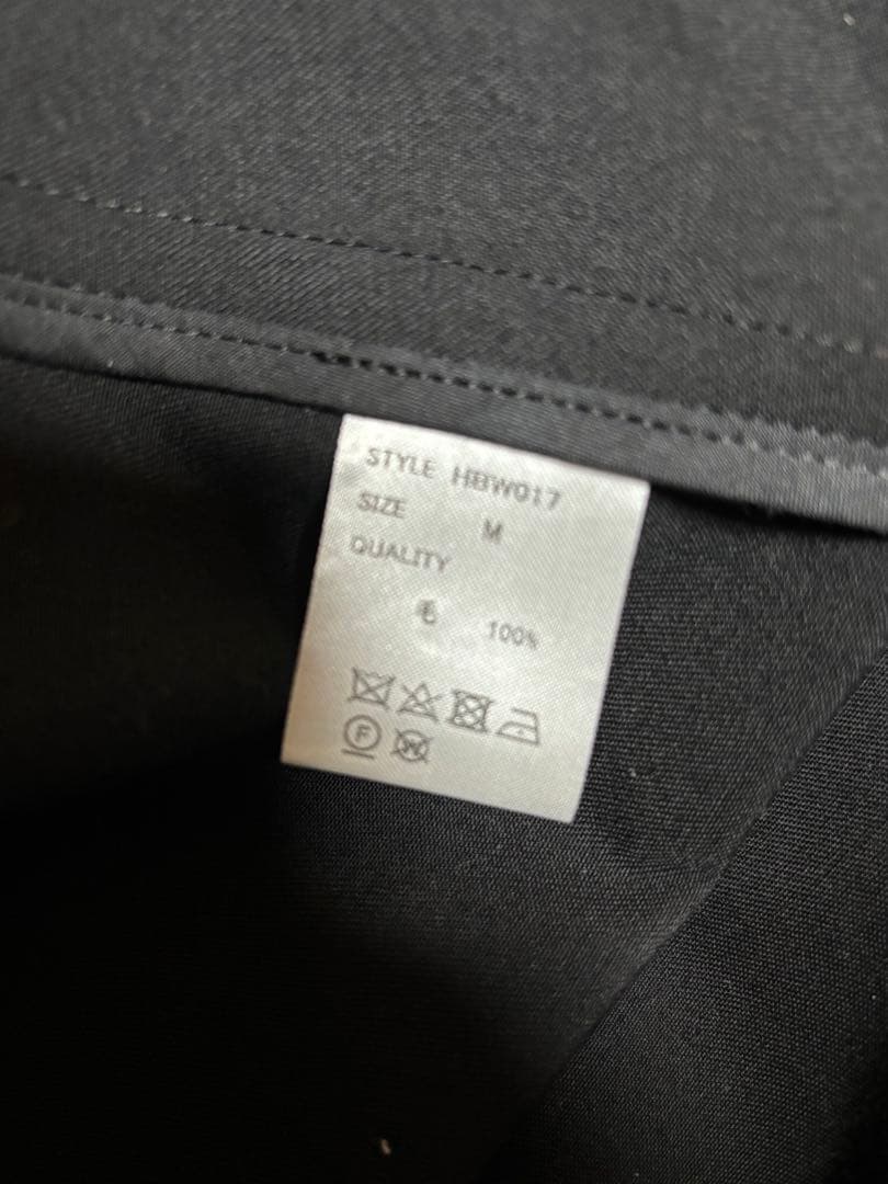 MB 尾州ウール ステンカラーコート 黒