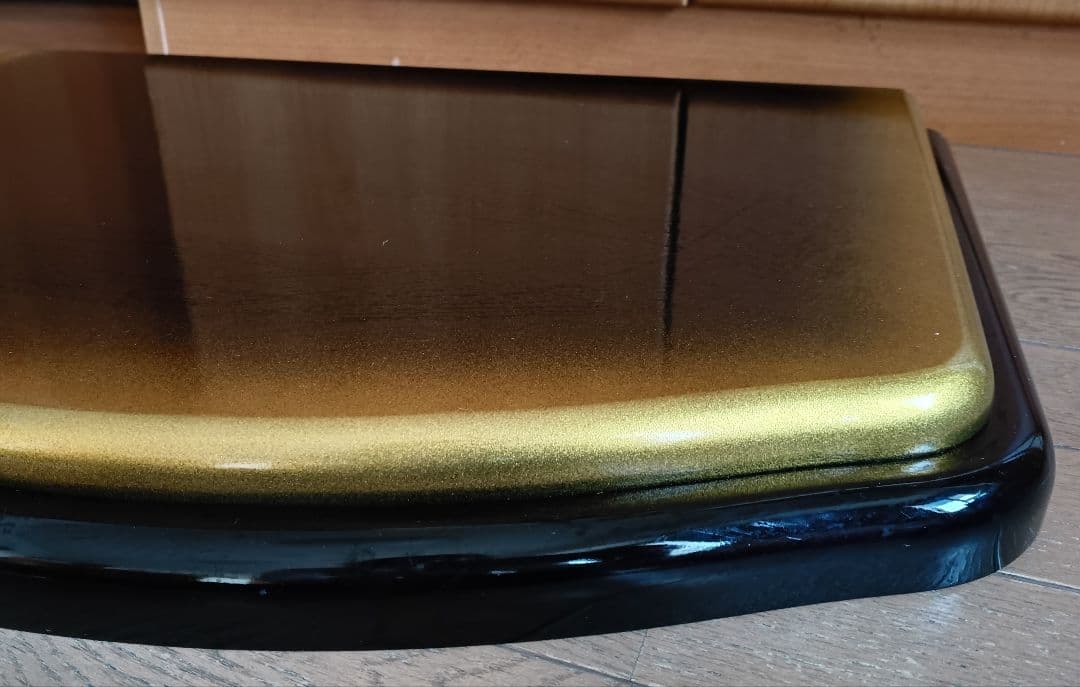 飾り台　鏡面 黒塗り 金ぼかし 　雛人形 五月人形などに