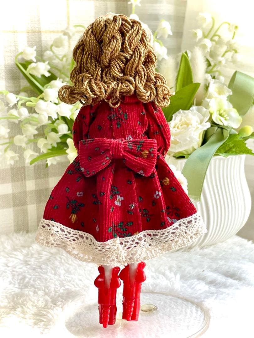 薔薇柄❤️ヨーロピアン❤️ハンドメイド♡ドールチャーム