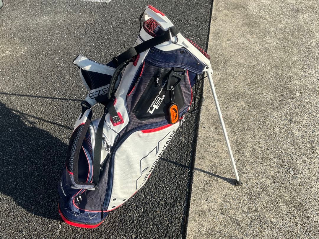 サンマウンテン ゴルフスタンドバッグ ネイビー/ホワイト/レッド
