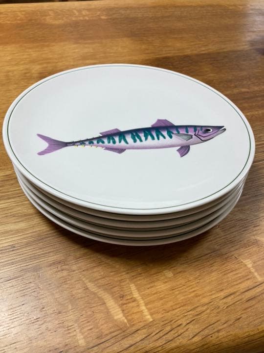 ビレロイボッホ　魚柄　ディナープレート 5枚セット