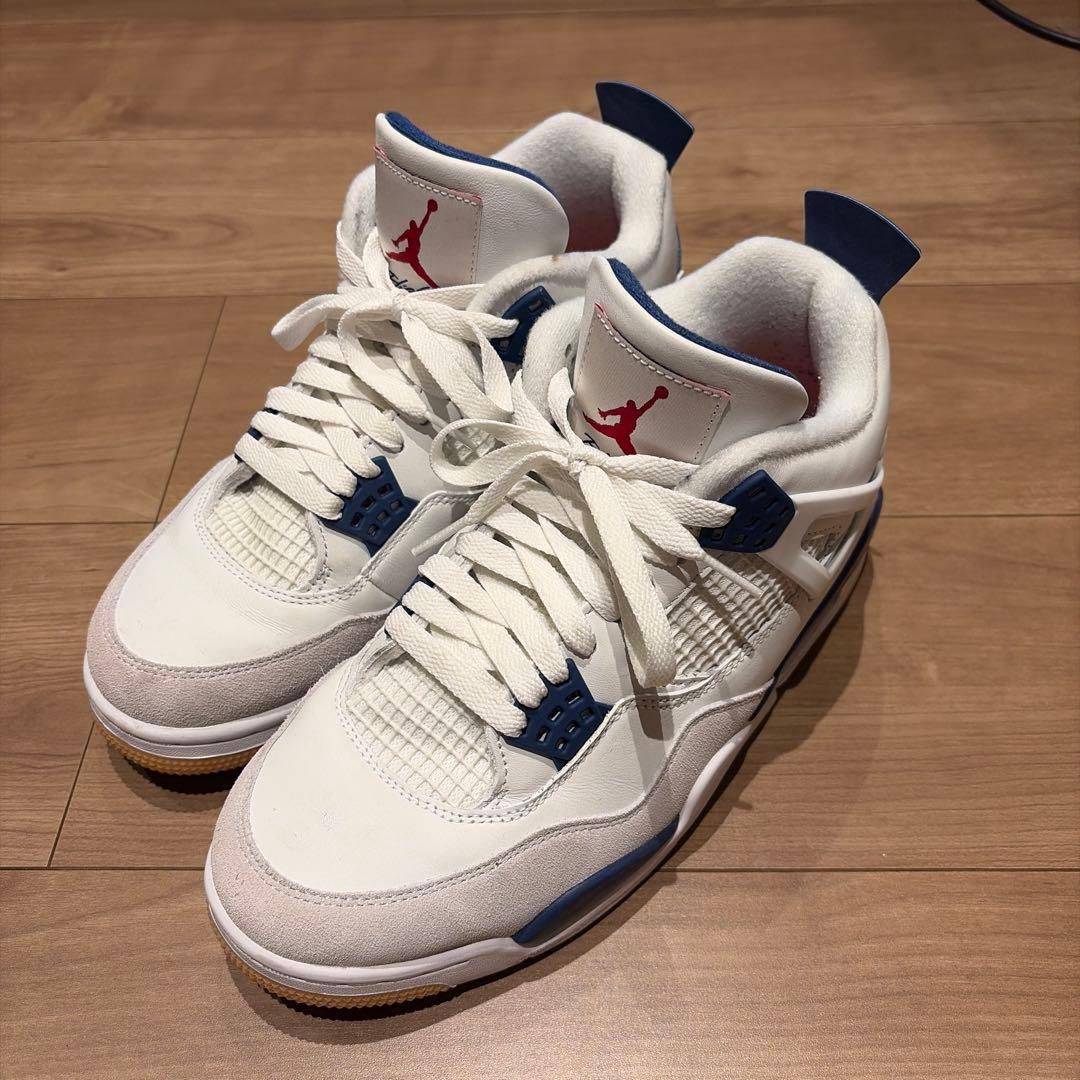 rap芸者　　Nike SB Air Jordan 4 ホワイト/ネイビー