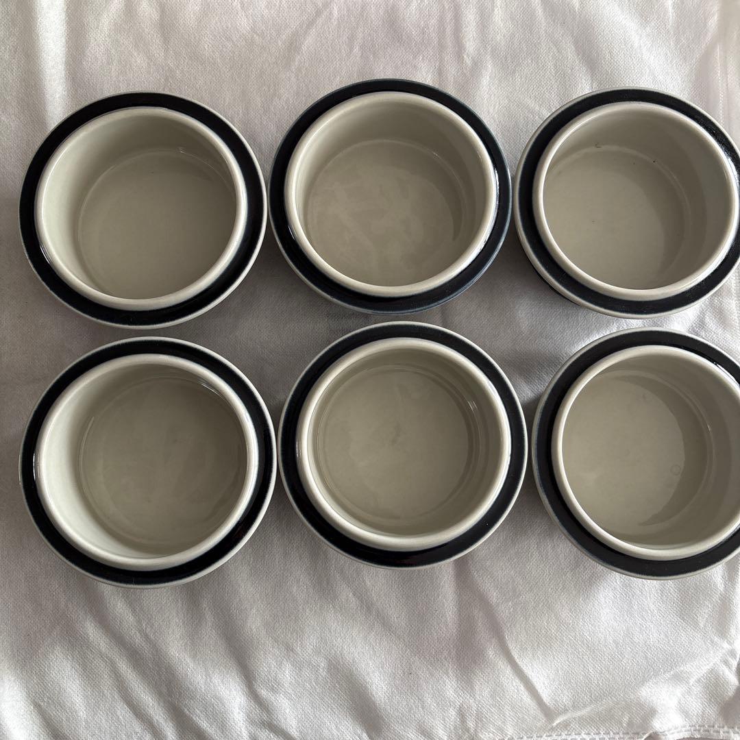 ARABIA 深皿 6個セット　アネモネ　ヴィンテージ