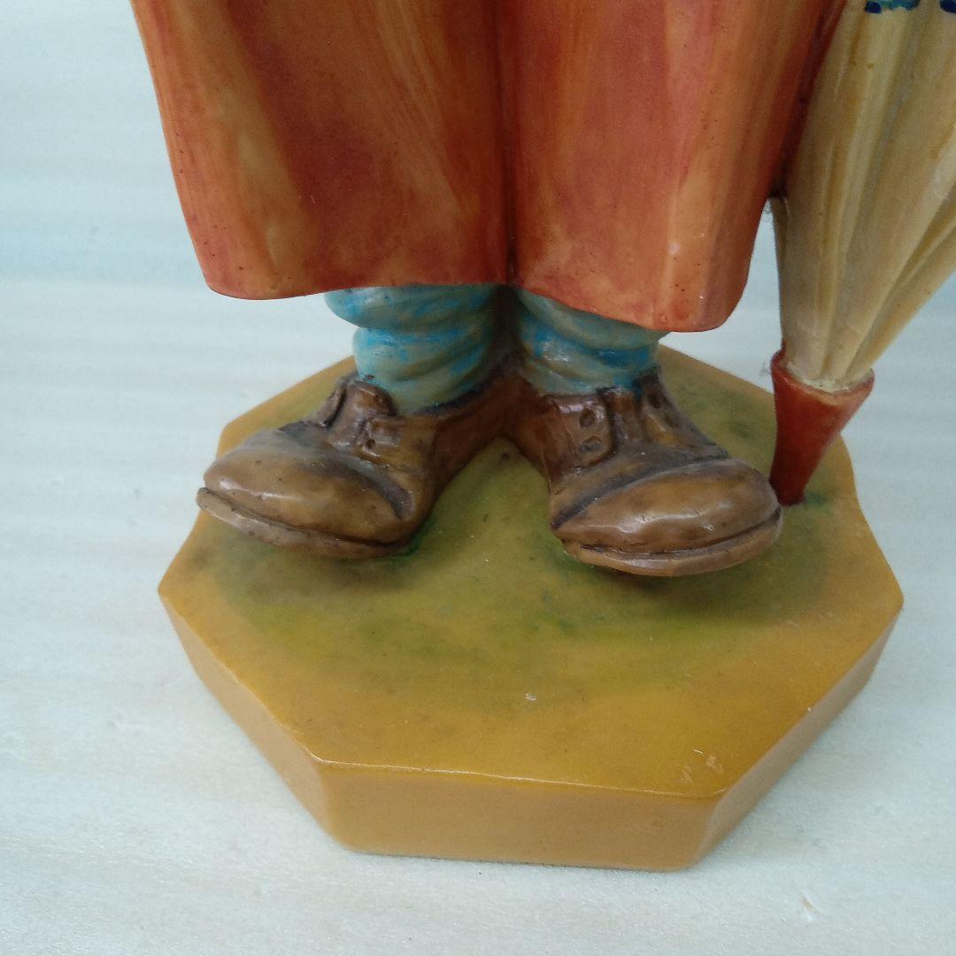 レトロ女の子と男の子の置物イタリア製未清掃