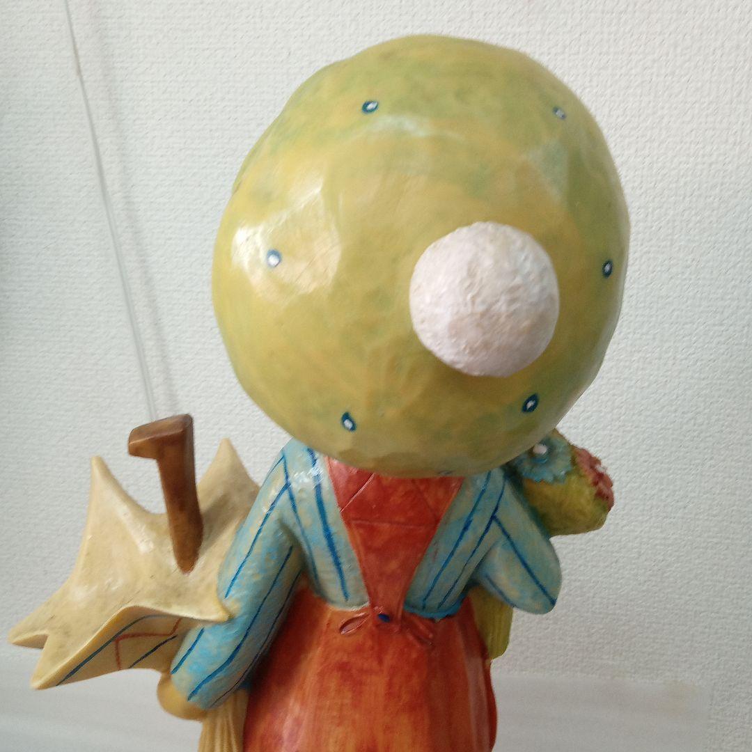 レトロ女の子と男の子の置物イタリア製未清掃