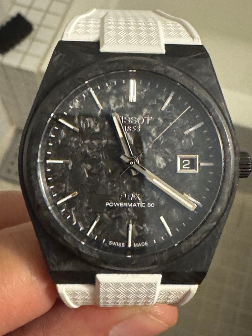 Tissot メンズ 時計　PRX フォージドカーボン