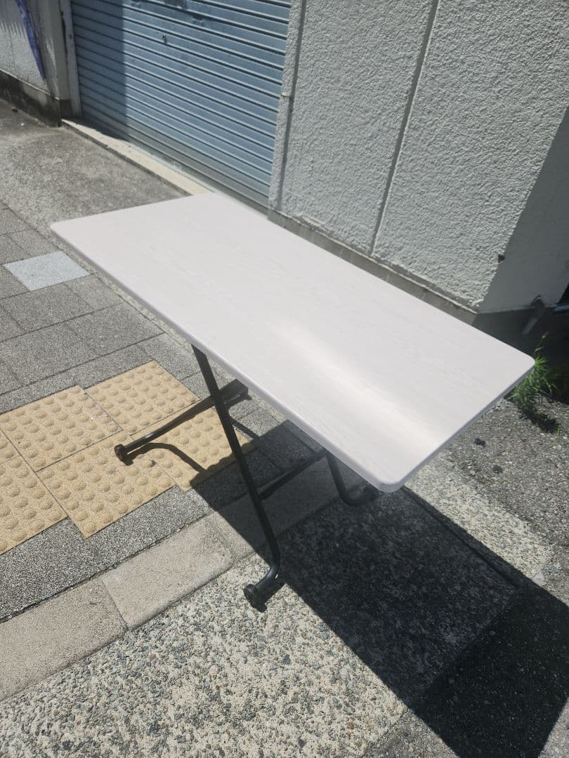 美品　ニトリ 昇降センターテーブル ライザN ホワイト