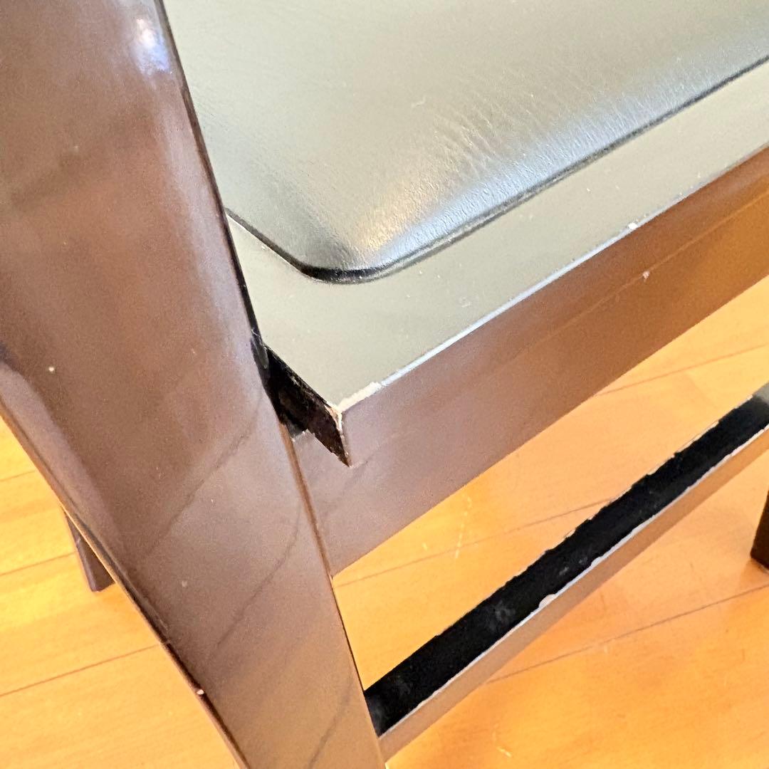 【動作良好・背もたれクッション付き】トムソン椅子 半艶塗装 アップライトピアノ