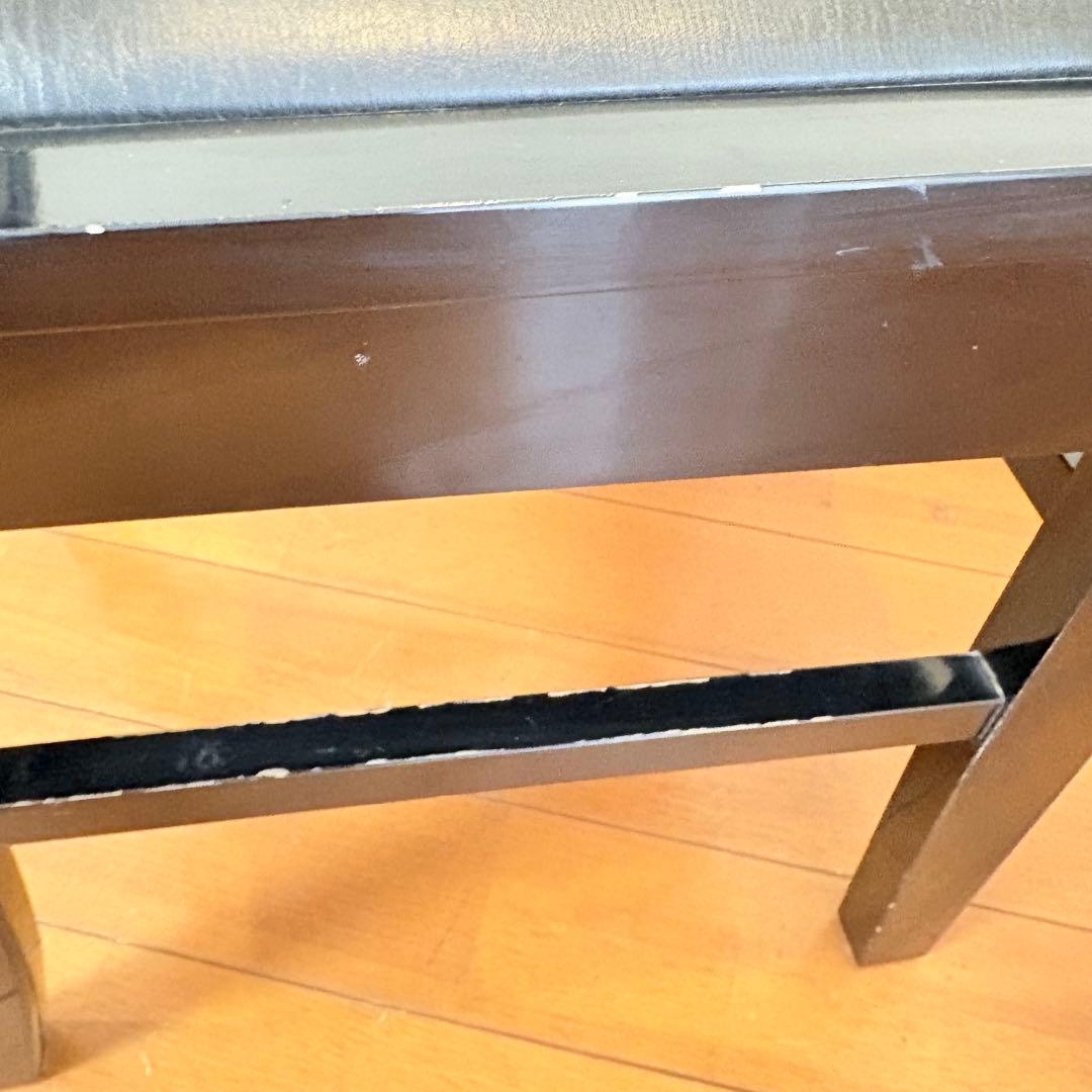 【動作良好・背もたれクッション付き】トムソン椅子 半艶塗装 アップライトピアノ