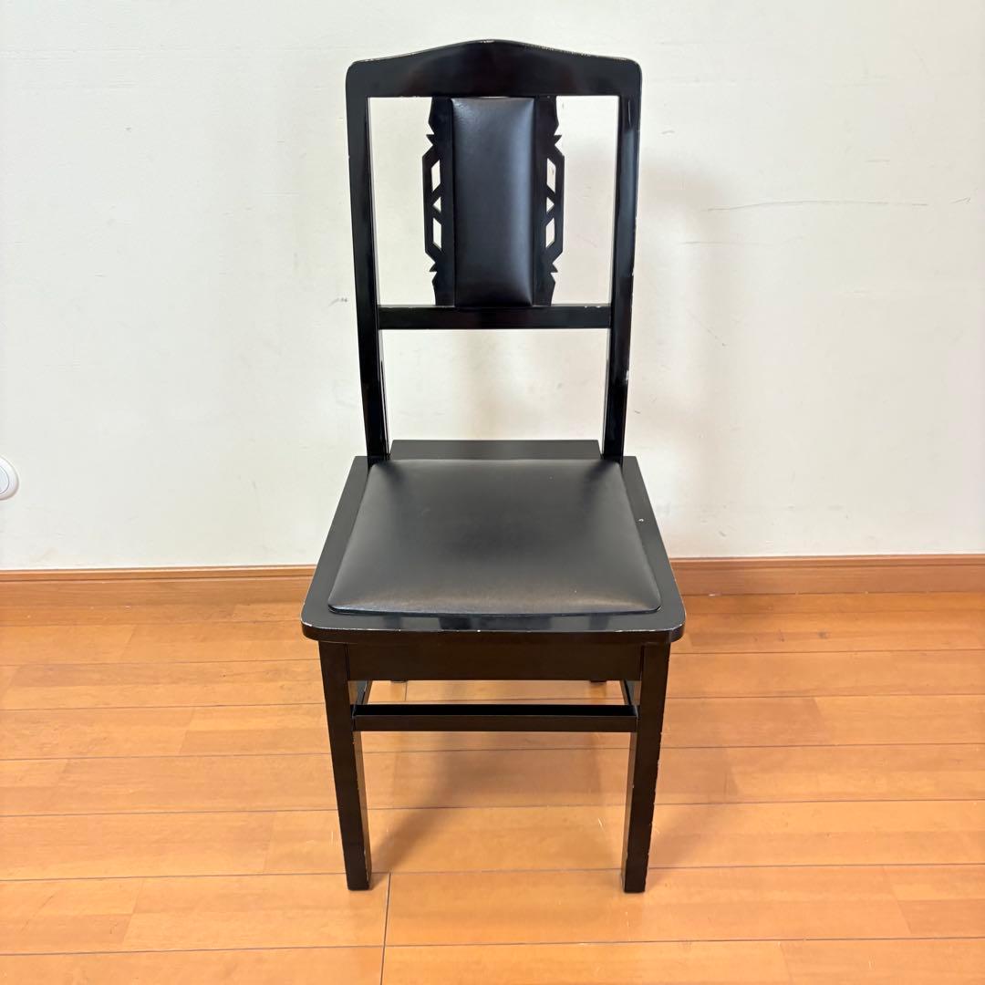 【動作良好・背もたれクッション付き】トムソン椅子 半艶塗装 アップライトピアノ