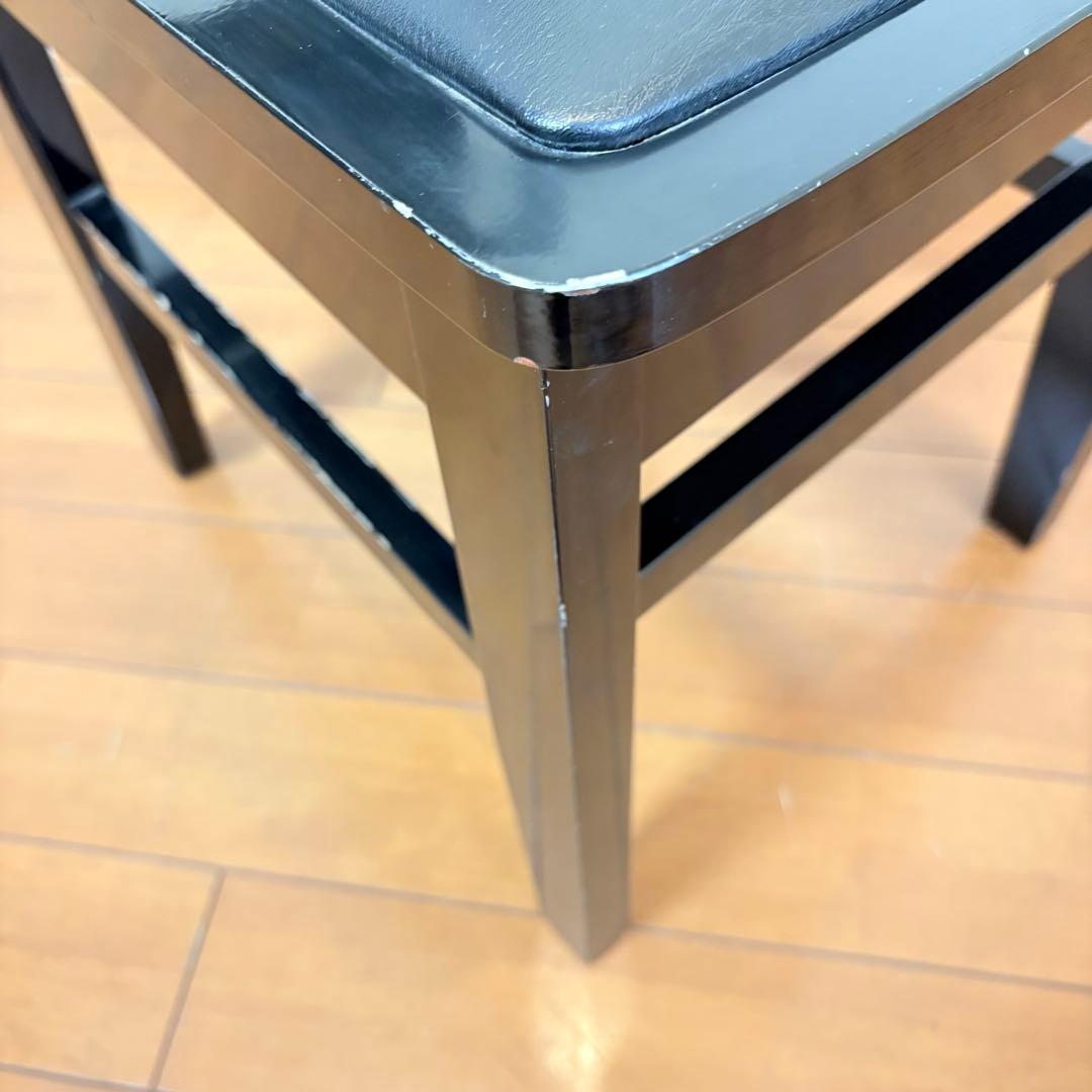 【動作良好・背もたれクッション付き】トムソン椅子 半艶塗装 アップライトピアノ