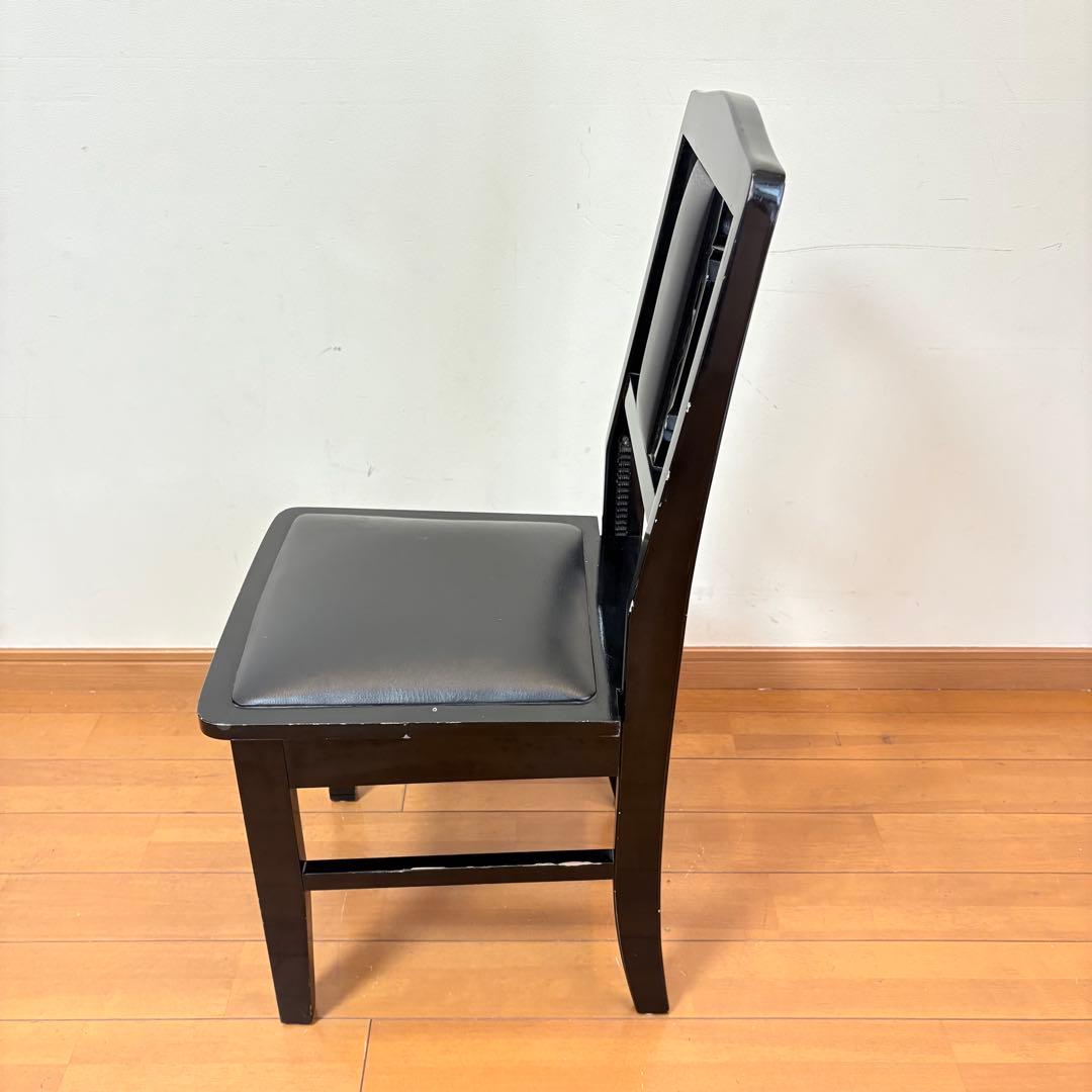 【動作良好・背もたれクッション付き】トムソン椅子 半艶塗装 アップライトピアノ