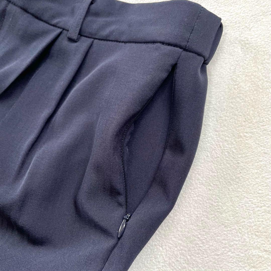極美品・15号✨リリヤーノ 洗える パンツ セットアップ スーツ ネイビー