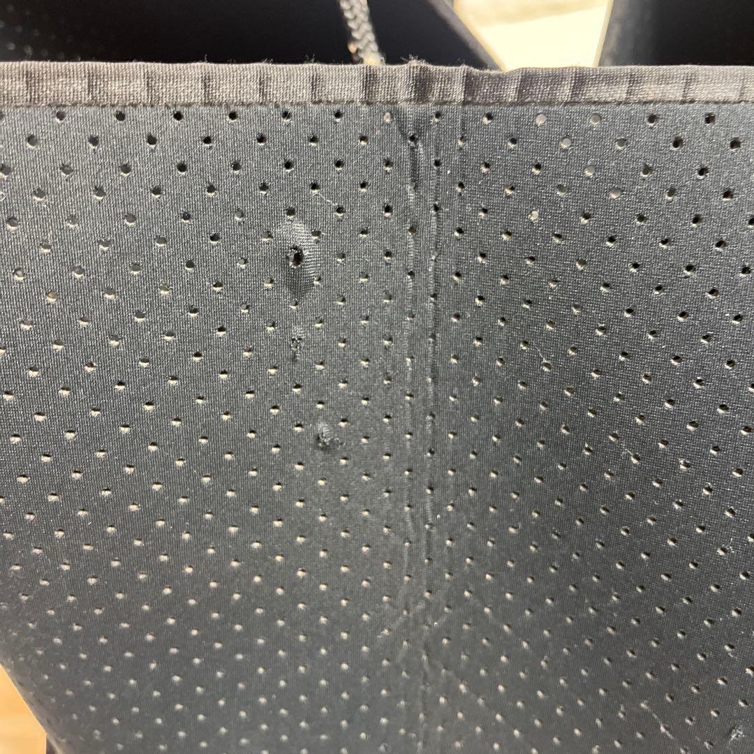 中トロ 大人気 ブラック メッシュ マザーズバッグ ポーチ付き