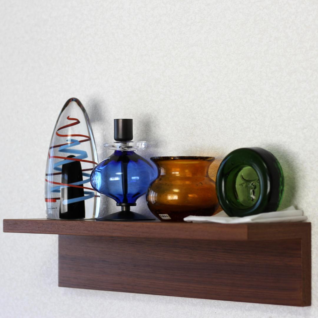【美品】エリックホグラン　キャンドルスタンド オニオン型　ブルー 01