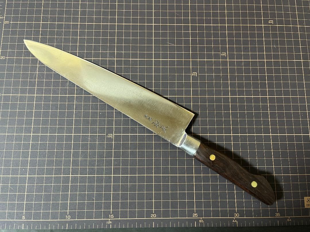 東京杉本 牛刀包丁 全鋼 包丁 刃渡り24cm 研ぎ澄み