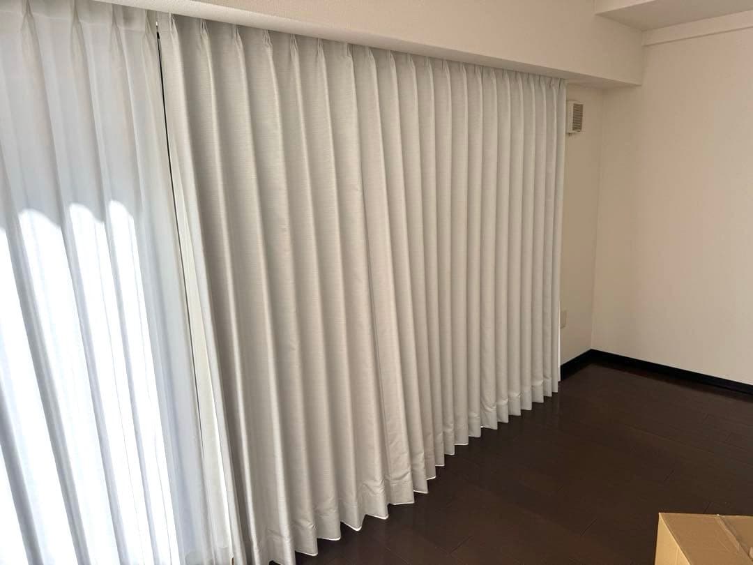 ニトリ　ホワイトカーテン　オーダー品　4点セット