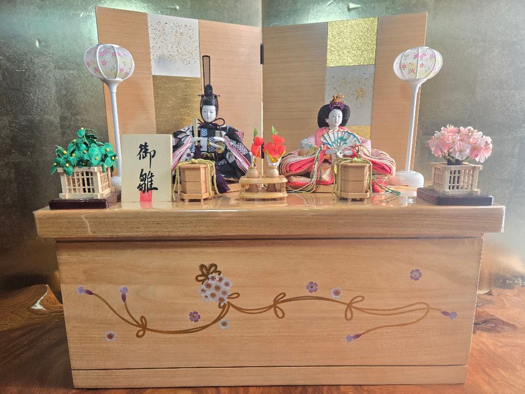 【一点限り】雛人形 収納飾り　SH40