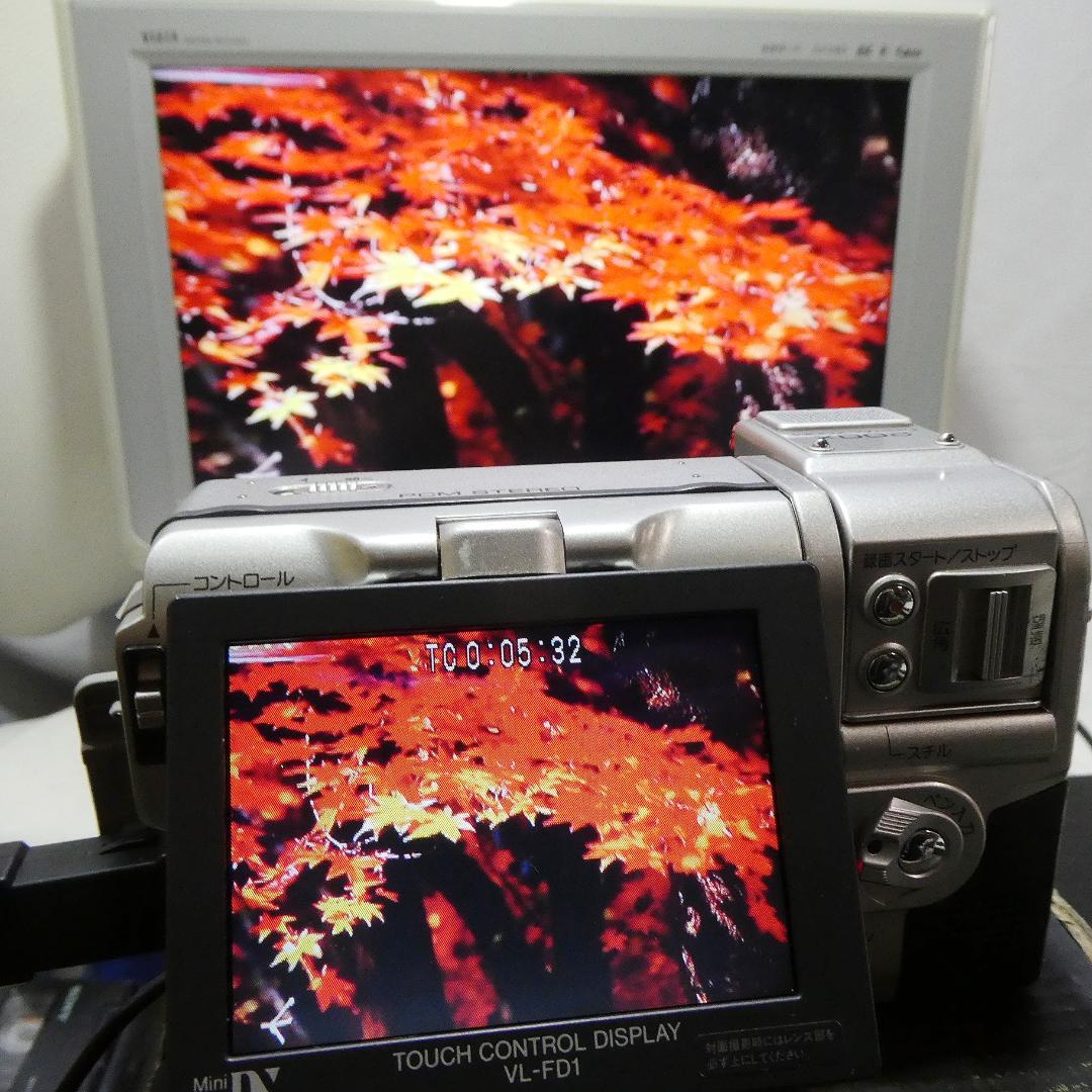 動作良好 シャープ VL-FD1 MiniDVビデオカメラ DVDダビングに最適