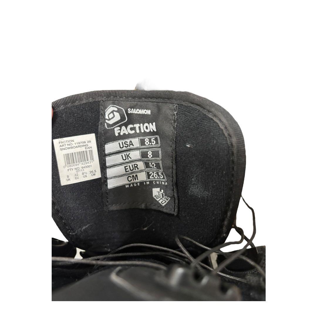 SALOMON サロモン　スノーボード　ブーツ　黒色　ブラック