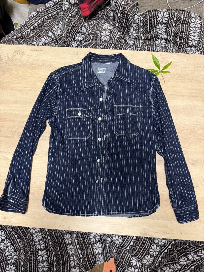 FLATHEAD ウォバッシュ デニムシャツ 7014Wサイズ42