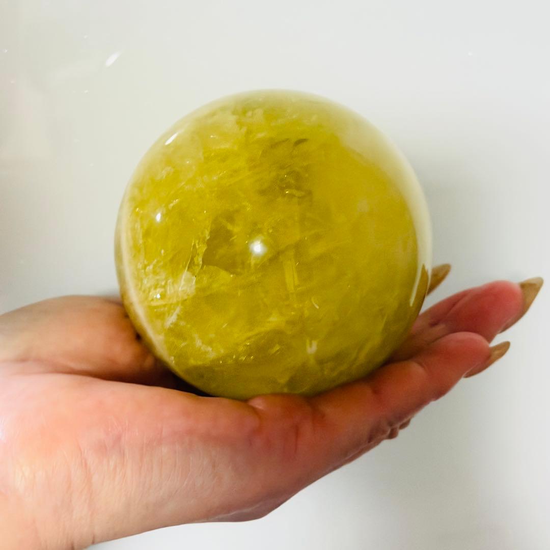 天然石 シトリンスフィア☘︎ ݁˖.8㎝　金運　パワーストーン