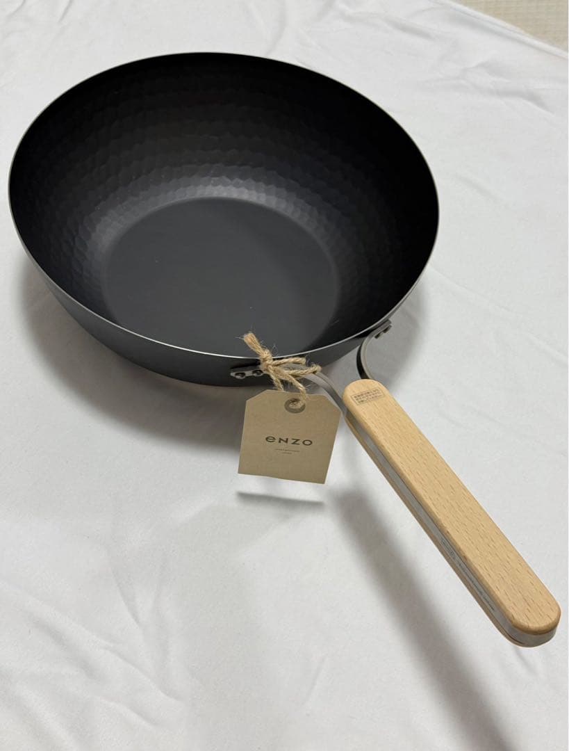 【未使用】enzo 鉄中華鍋 26cm
