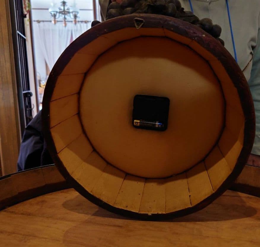 ワインクロック掛け時計　ロジャー.ラッセル社製 1866年製アンティーク調