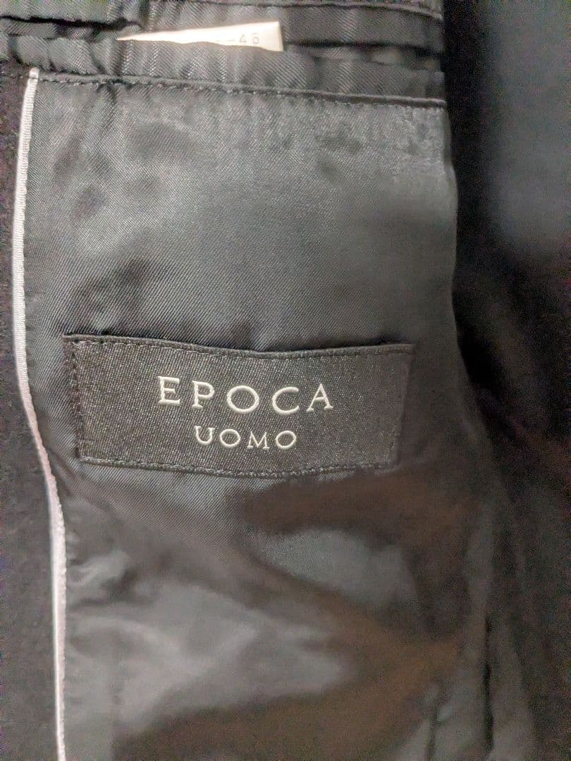 EPOCAUOMOの厚地・厚手のコート 黒のステンカラーコート