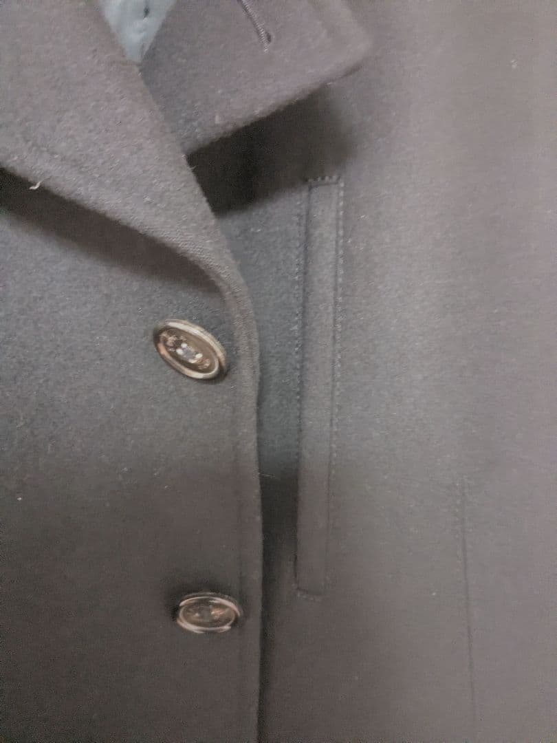 EPOCAUOMOの厚地・厚手のコート 黒のステンカラーコート