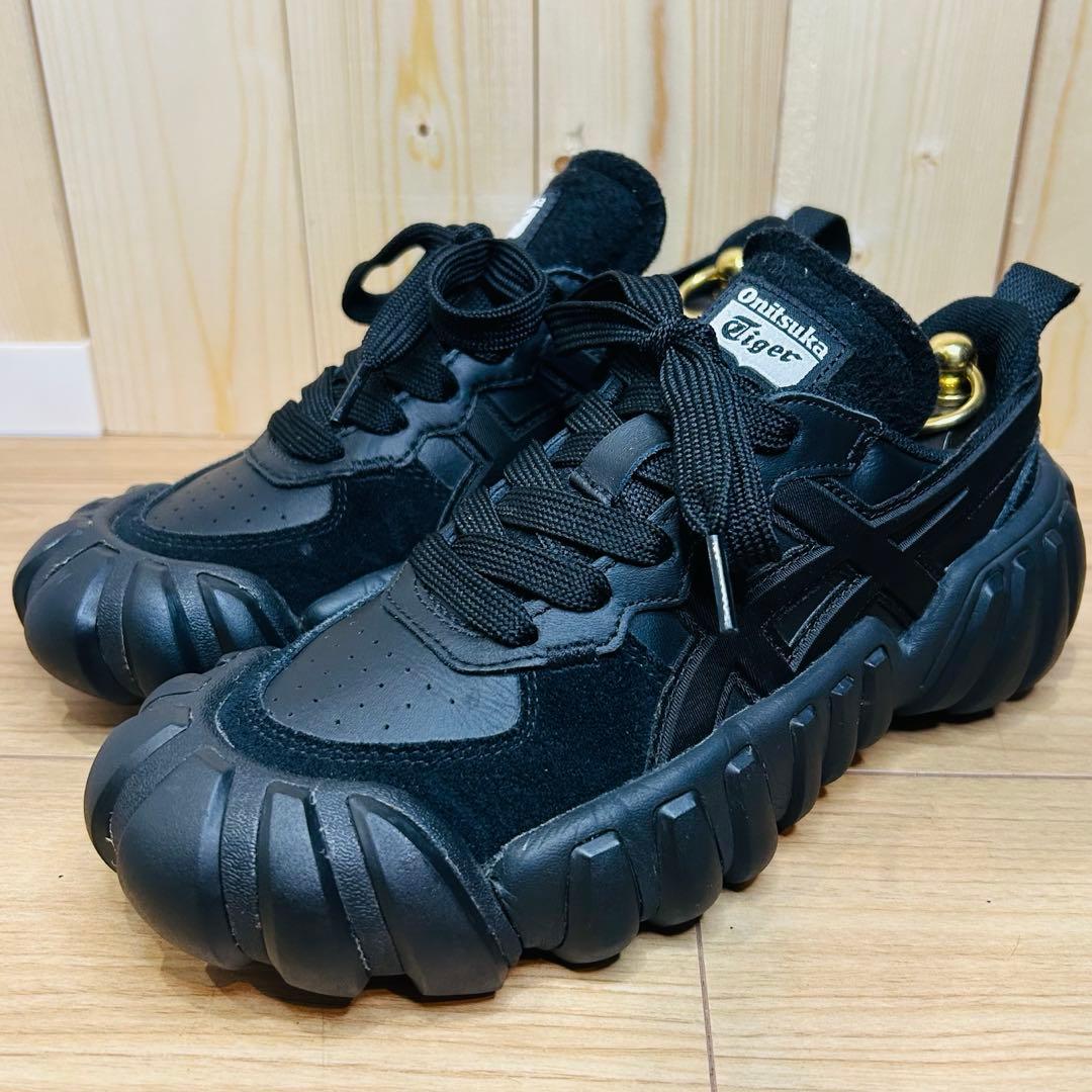 【美品】オニツカタイガー DENTIGRE LS オールブラック 24cm