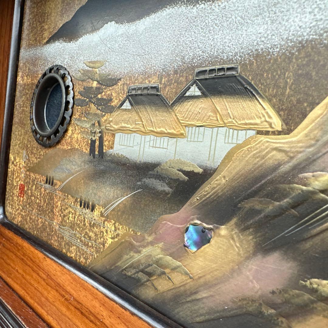 茶棚 茶箪笥 蒔絵 金彩 豪華 金厚塗り 立体感 重厚感 銘：玉水 螺鈿iso※