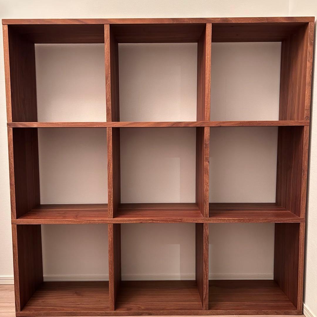 無印良品 スタッキングシェルフ ウォールナット 3×3段
