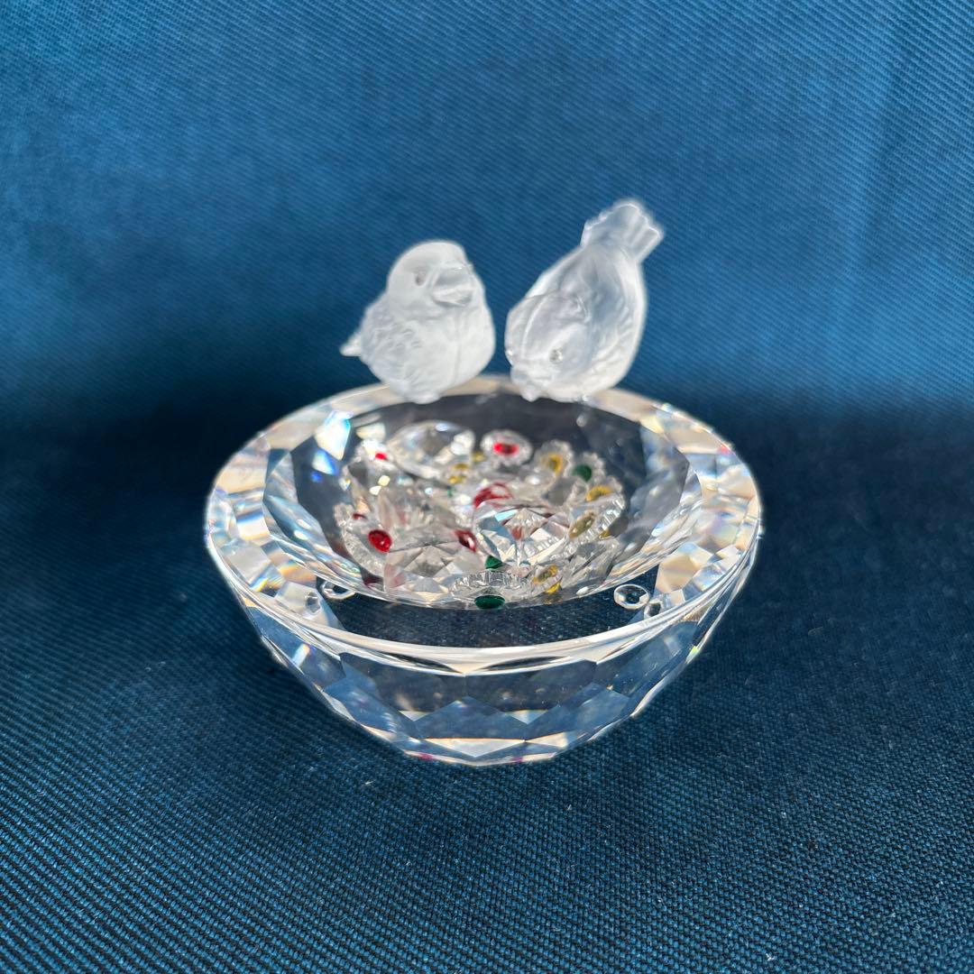 【2007年廃盤品】SWAROVSKI スワロフスキー小鳥の水盤