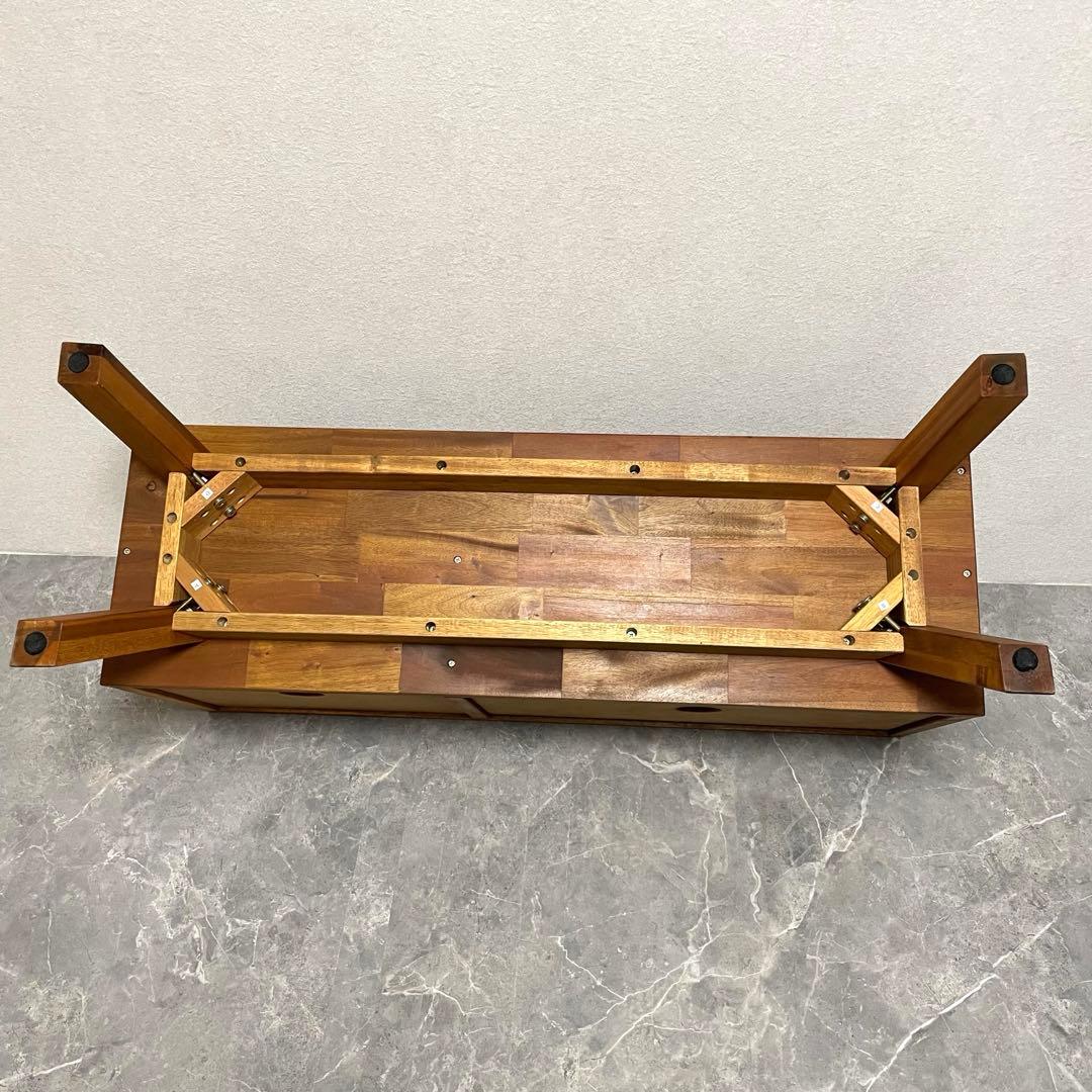 【希少】天然木 マホガニー シェルフ テレビボード　テレビ台　北欧風