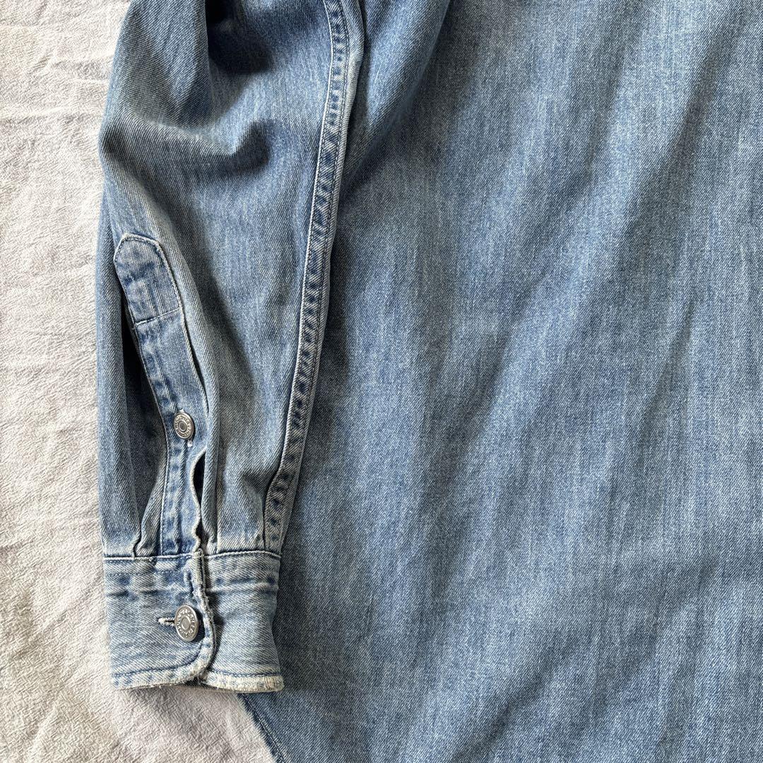 90s polo country デニムカバーオール　ポロカントリーデニムシャツ