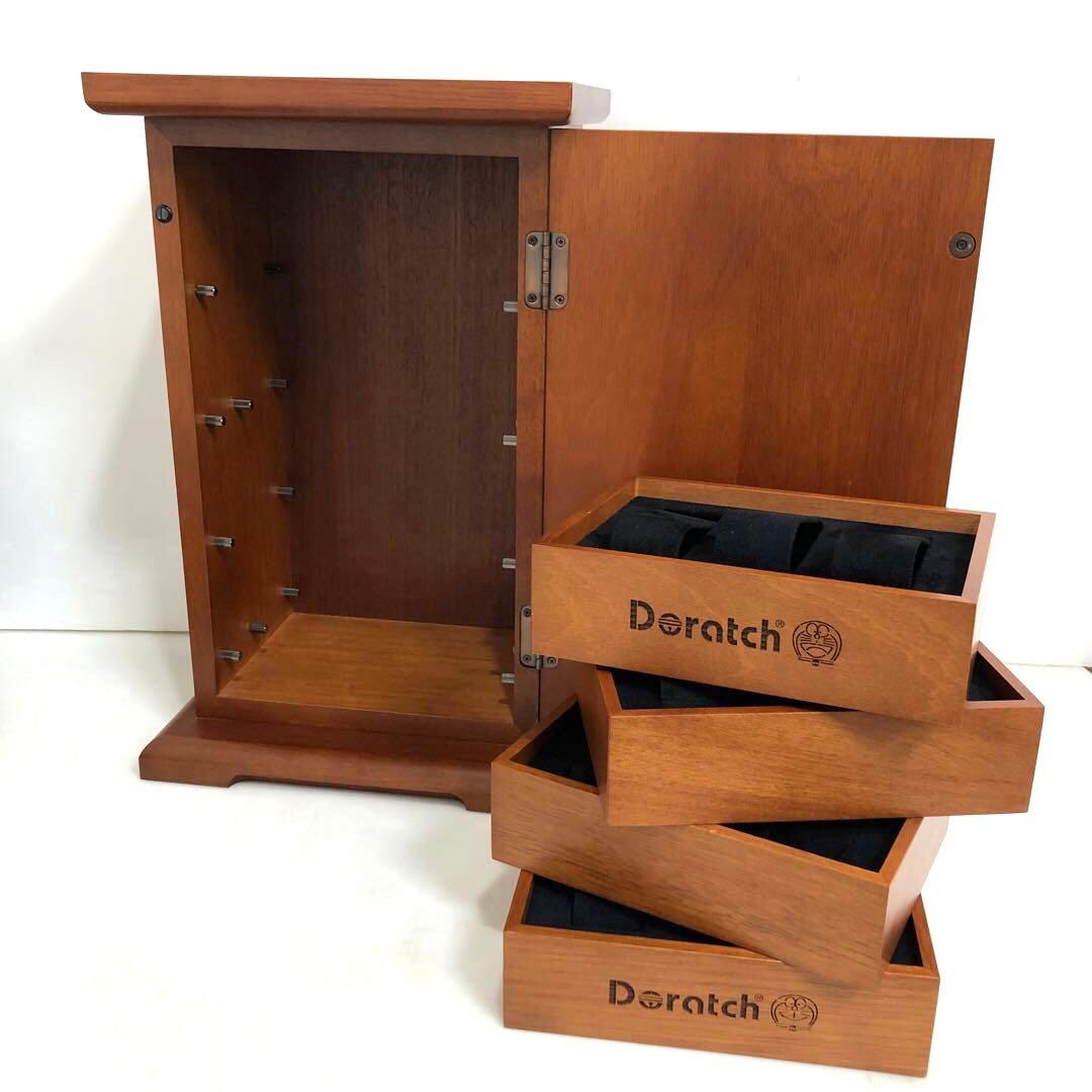 ドラッチコレクションケース　木製　時計ケース　「たどこでもドア」　箱あり