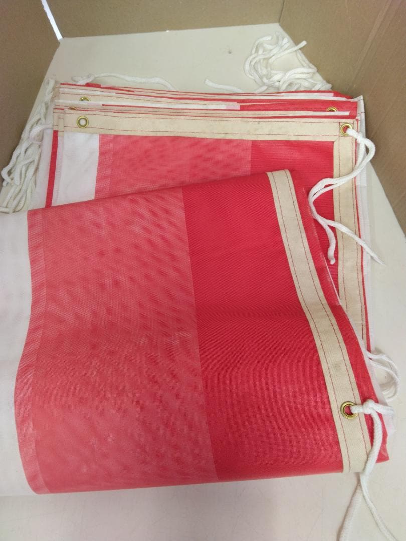 紅白幕　メッシュ生地