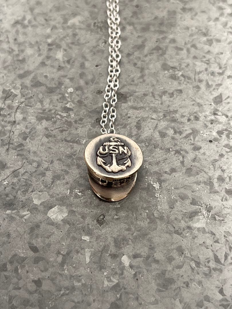40's スウィートハートジュエリー シルバー USN スターリングネックレス