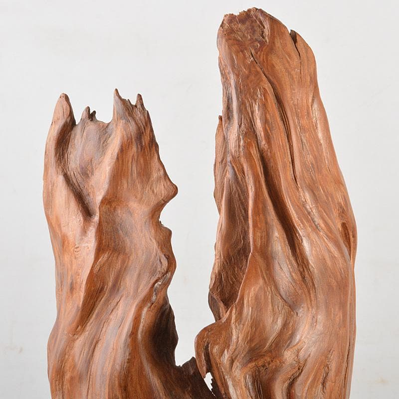 ゆう　伝統工芸屋久杉床飾置物　高さ約42㎝重さ約1.21㎏　V　R7022