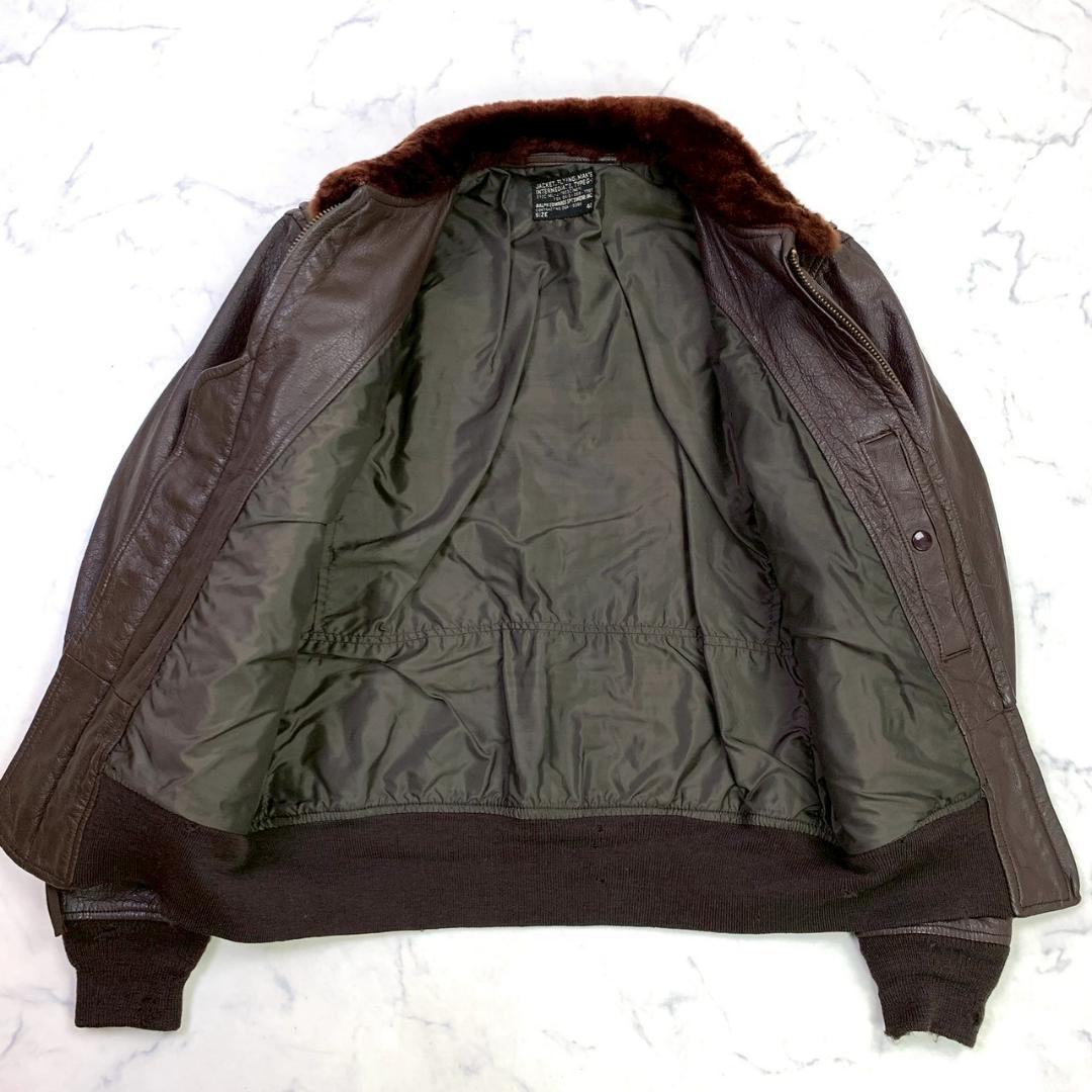 60s米軍実物★ G-1 レザージャケット ラルフエドワーズ社製 40　D526