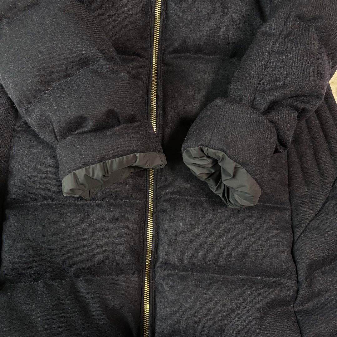 別注/未使用級/M✨タトラス ダウンコート ポリテアマ 2way ウール 濃紺