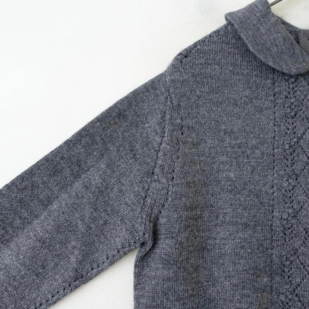 トリココムデギャルソン　丸襟 ウールニット